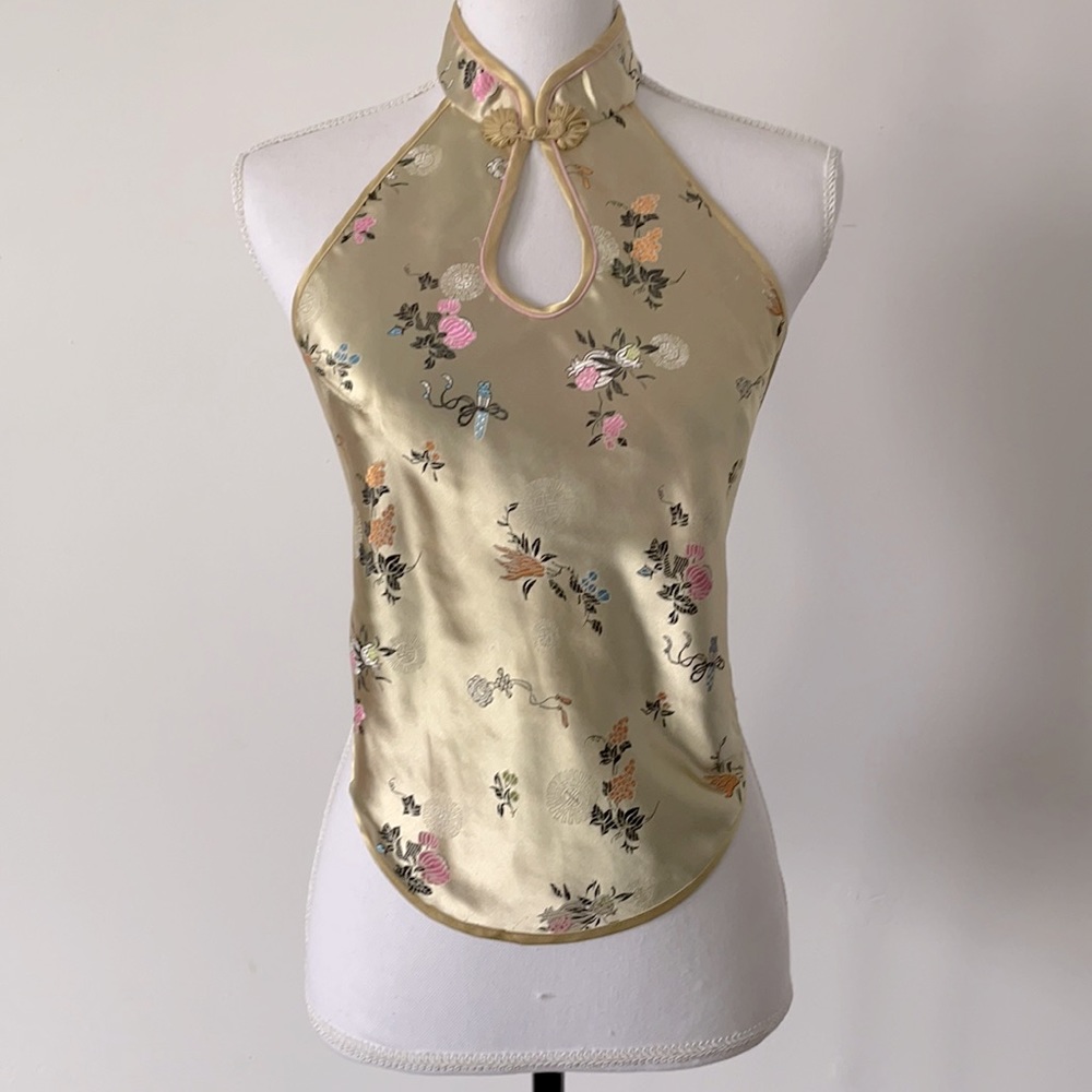 Vintage Chinese silk top, XS. Free shipping! 🌺
